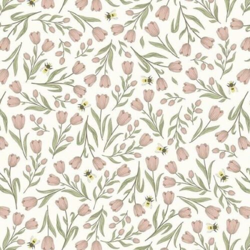3602-05 Tulips Spring Hare by The Craft Cotton Co