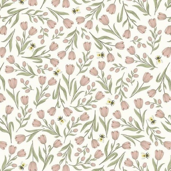 3602-05 Tulips Spring Hare by The Craft Cotton Co