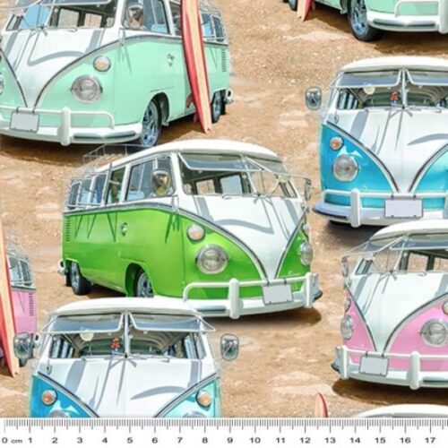 4057K Kombi Sand, Retro Ride by KK Fabrics