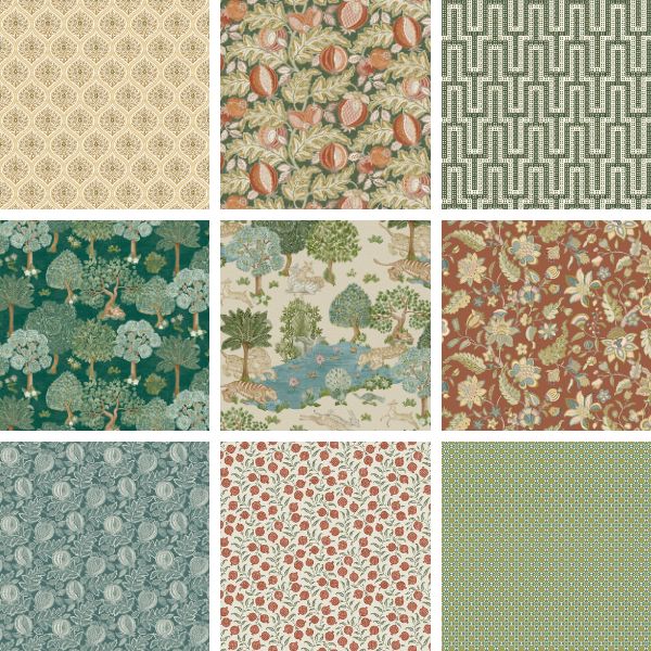 Caspian Fat Quarter Pack by Sanderson