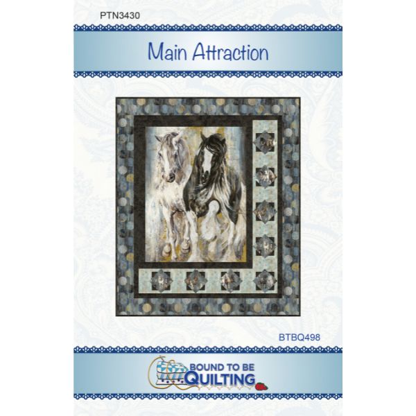 Main Attraction Quilt Kit, Pedigree by Elise Genest Pattern