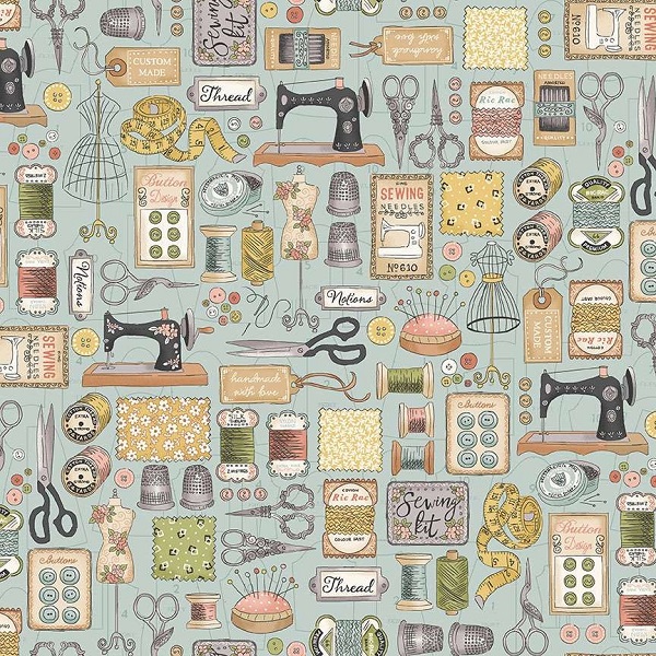 131_B Couture – Blue, Atelier by Makower