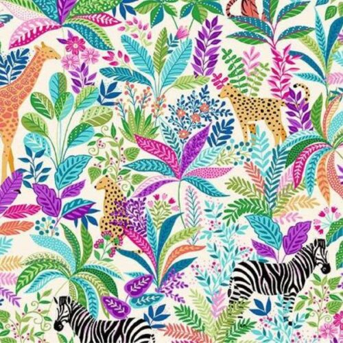 146_P_Wildlife-Cream, Tropica by Makower