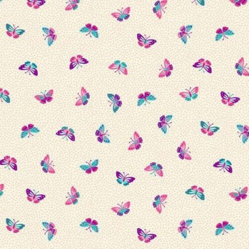 149_Q Butterflies – Cream, Tropica by Makower