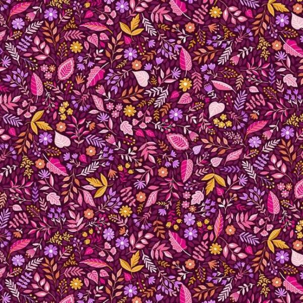 150_R Foliage – Red, Tropica by Makower