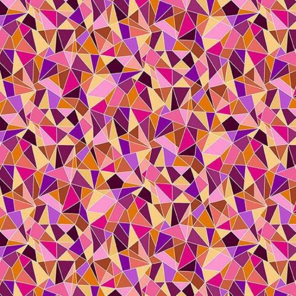 152_P Mosaic – Pink, Tropica by Makower