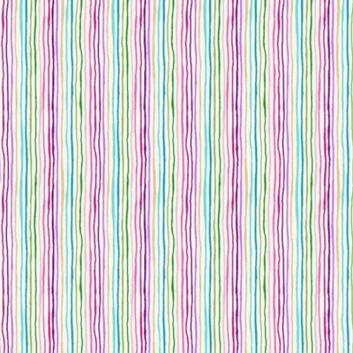 153_Q Stripe – Cream, Tropica by Makower