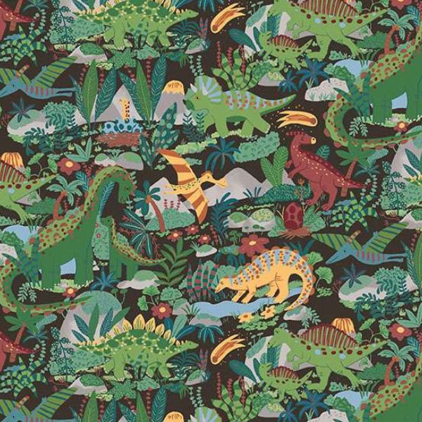 163_V Paradise – Brown, Prehistoric by Makower