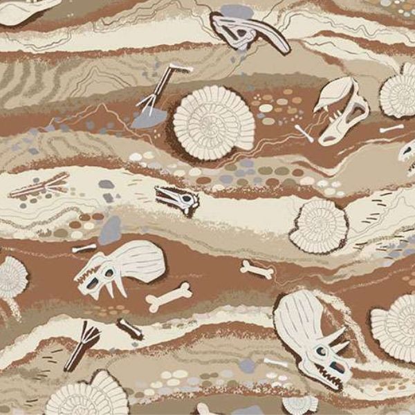 164_Q Strata – Cream, Prehistoric by Makower