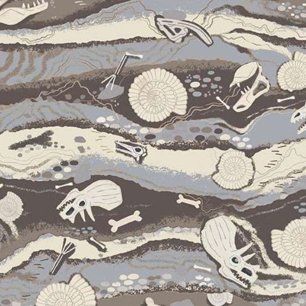 164_S Strata – Grey, Prehistoric by Makower