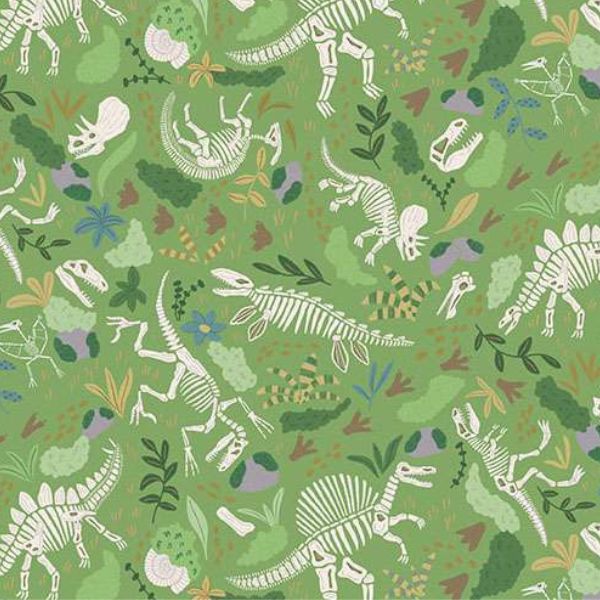 167_G Fossils – Green, Prehistoric by Makower