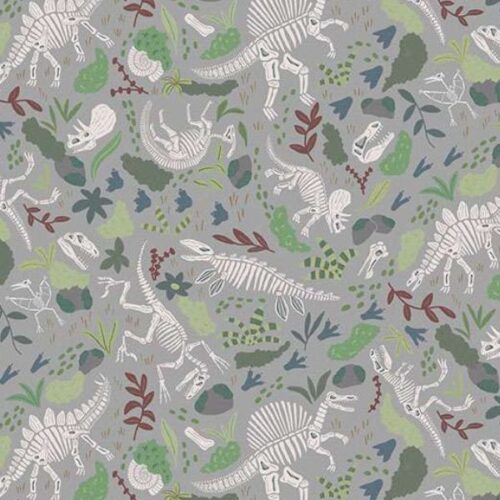 167_S Fossils – Grey, Prehistoric by Makower