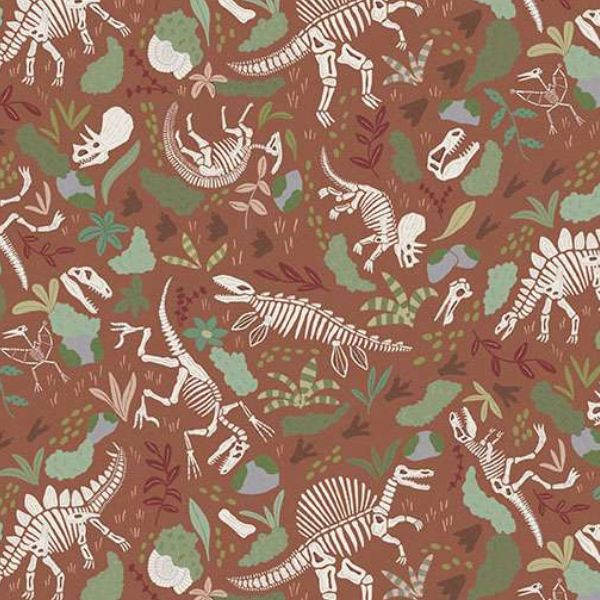 167_V Fossils – Brown, Prehistoric by Makower