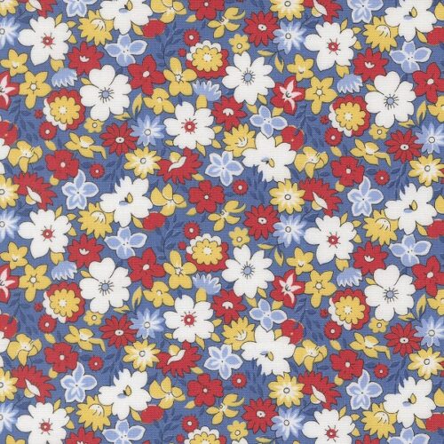 23370 18 Bouncy Floral Bluebell, 30s Playtime by Linzee Kull McCray