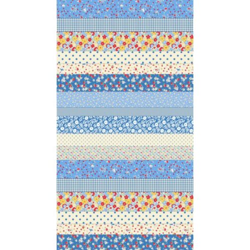 23380 12 Cheater Strips Bluebell, 30s Playtime by Linzee Kull McCray