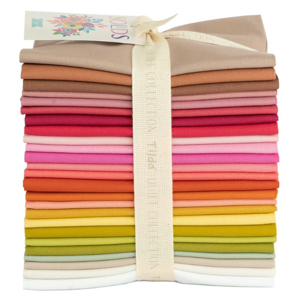 TD300179 Warm Solids Fat Quarter Pack (25pcs) Tilda Fabric