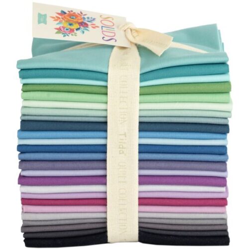 TD300180 Cool Solids Fat Quarter Pack (25pcs) Tilda Fabric
