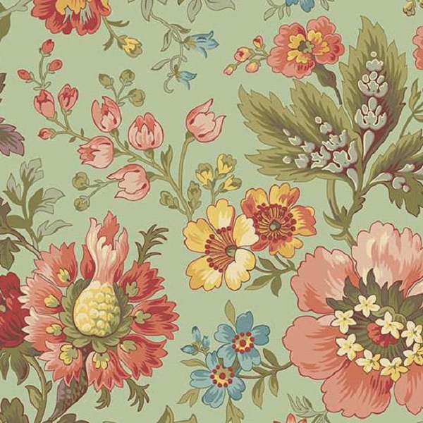 10073_G Milk and Honey Garden Green, Farmer's Daughter by Edyta Sitar