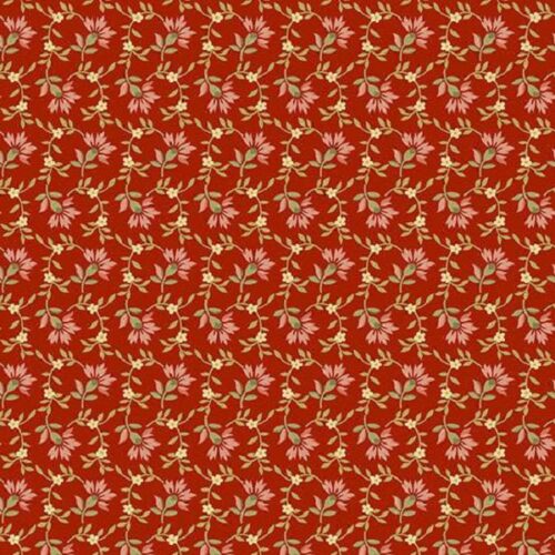 10078_R Sweet Clover Red Rose, Farmer's Daughter by Edyta Sitar.