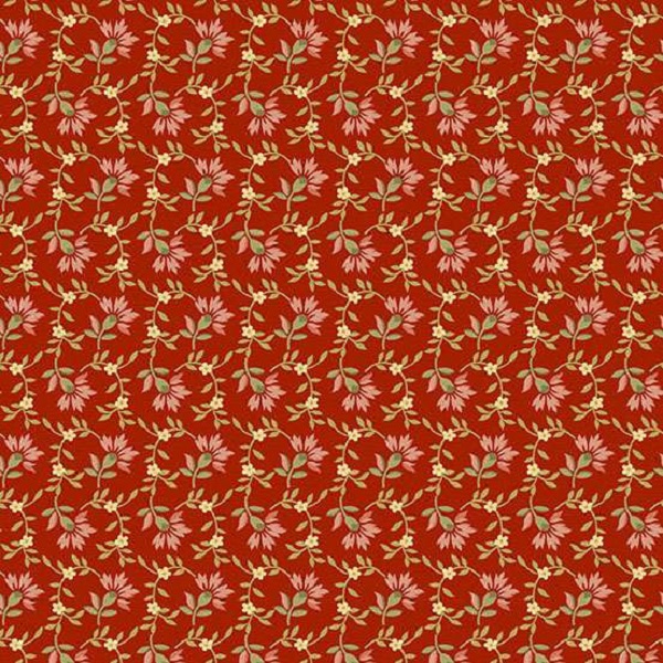 10078_R Sweet Clover Red Rose, Farmer's Daughter by Edyta Sitar.