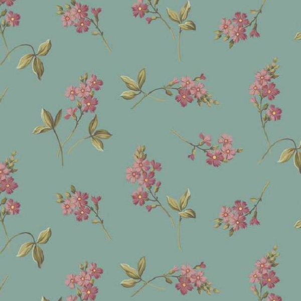 10092_B Cornflower Spanish Moss, Farmer's Daughter by Edyta Sitar