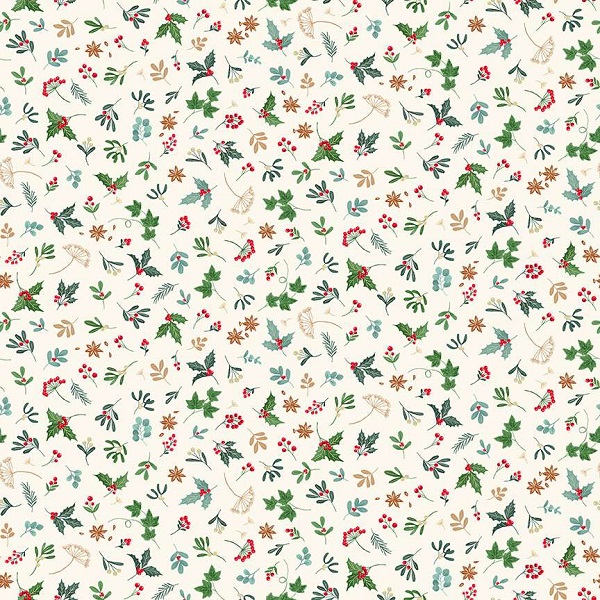 105_Q Sprig Cream, Good Tidings by Makower