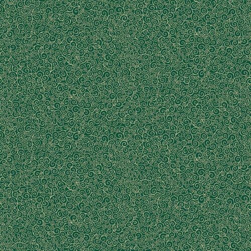 109_G Scroll Green, Good Tidings by Makower