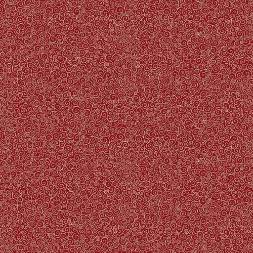 109_R Scroll Red, Good Tidings by Makower