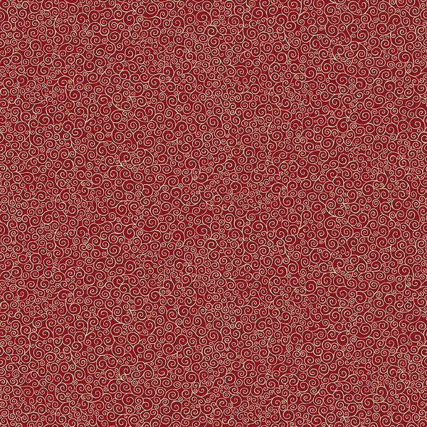 109_R Scroll Red, Good Tidings by Makower