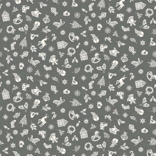 113_S Charms Grey, Scandi by Makower