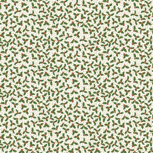 123_Q Holly Berry Cream, Jolly St Nick by Makower