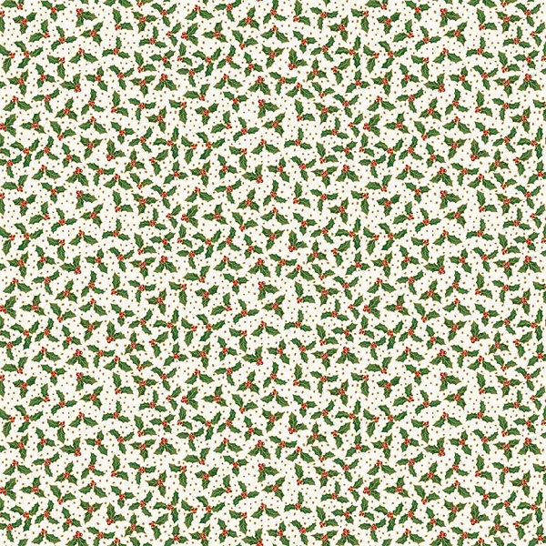 123_Q Holly Berry Cream, Jolly St Nick by Makower