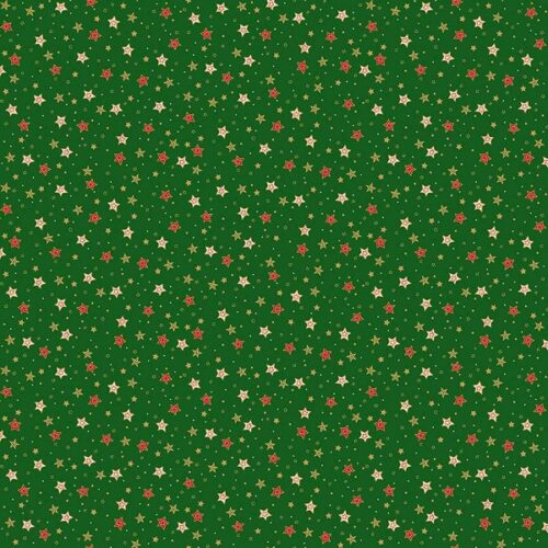 125_G Sparkle Green, Jolly St Nick by Makower