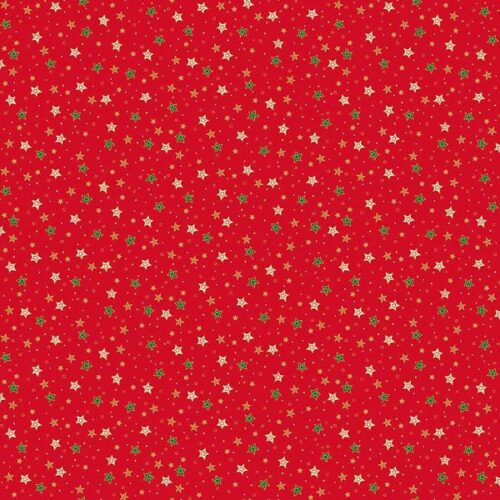 125_R Sparkle Red, Jolly St Nick by Makower