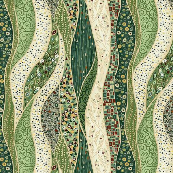 156_G Wave Green, Golden by Makower