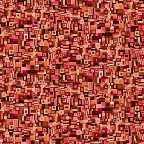 160_R Patchwork Red, Golden by Makower