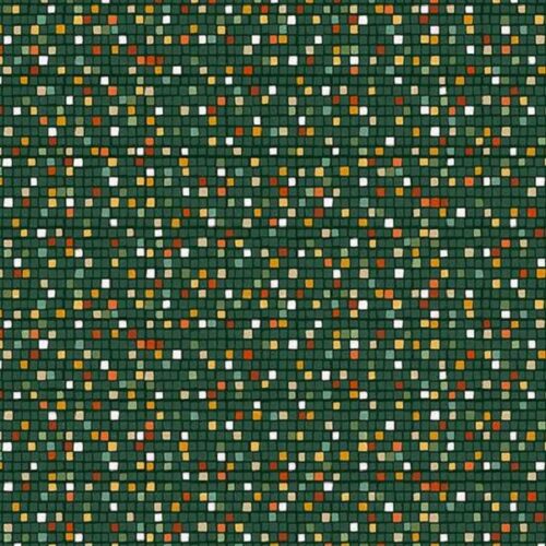 162_G Mosiac Green, Golden by Makower