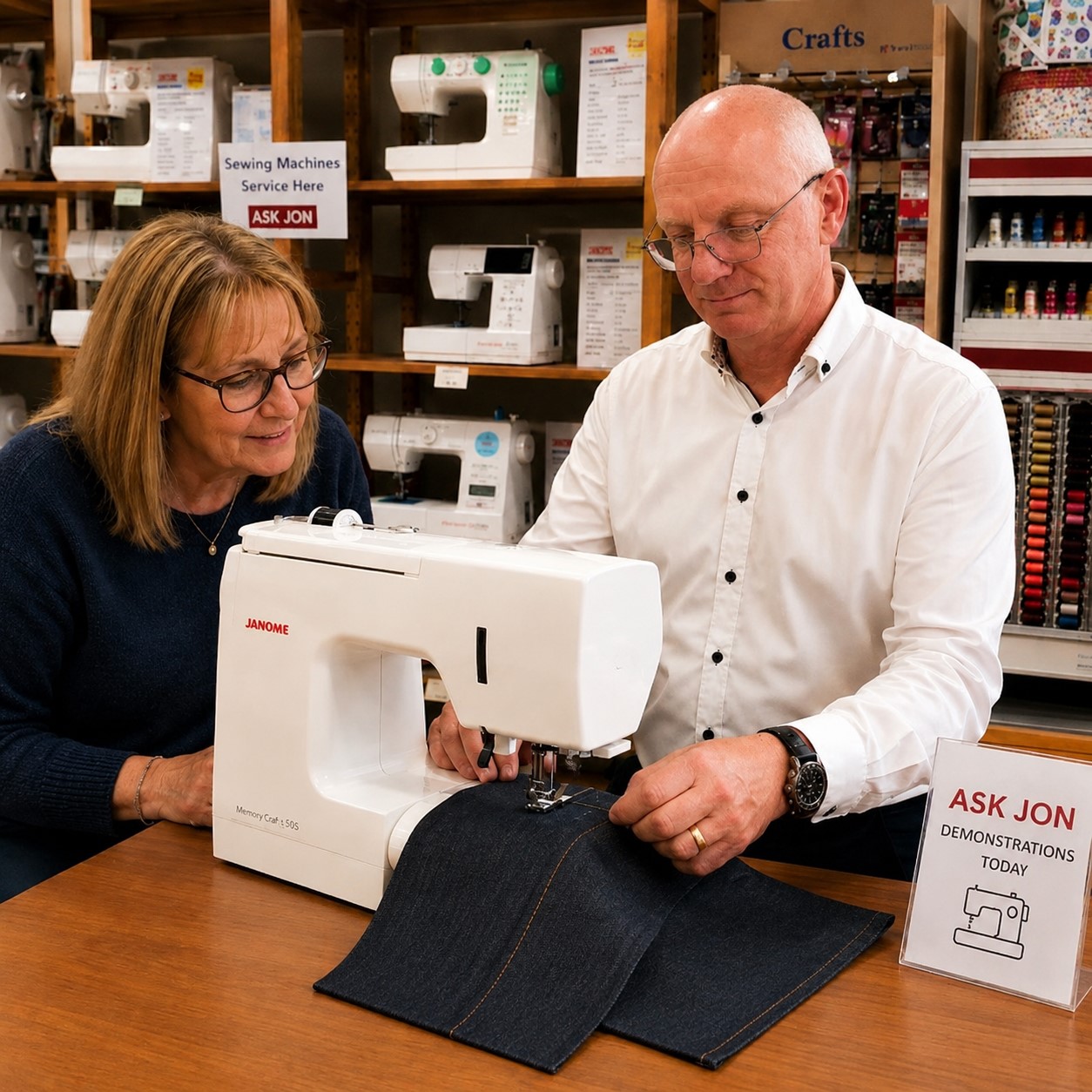 Jon Sewing Machine Demo