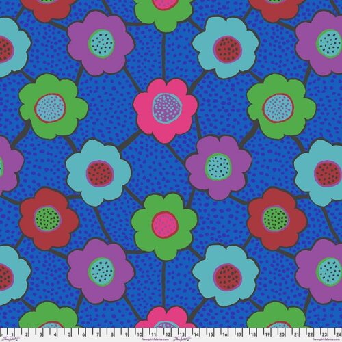 PWBM099.BLUE Floral Connections, Kaffe Fassett Collective Autumn 2025