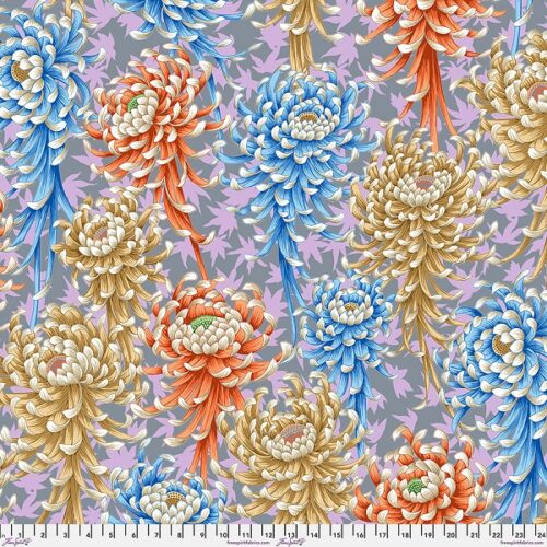PWPJ135.PASTEL SPider Mums, Kaffe Fassett Collective Autumn 2025