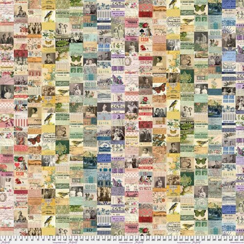 PWTH320.MULTI Collage, Palette Multi by Tim Holtz -Full Repeat