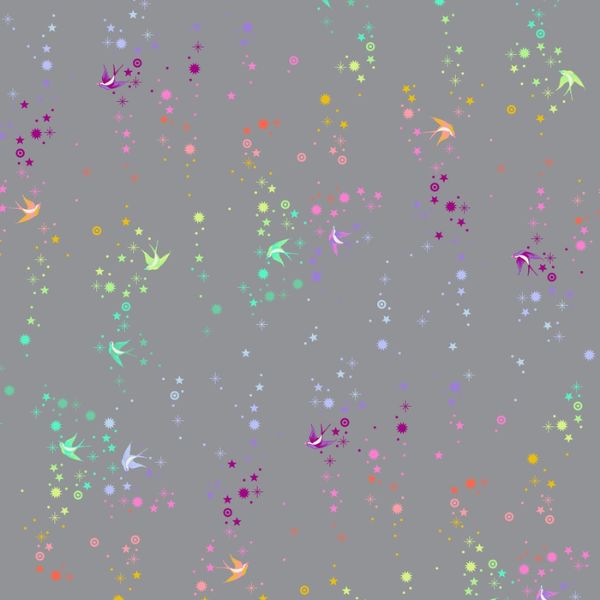 PWTP133.Shadow Fairy Dust, Graywork by Tula Pink