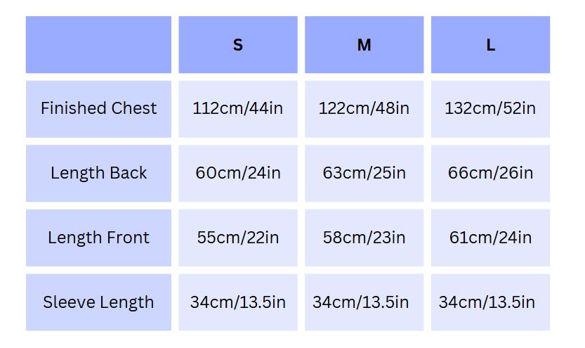 Pagoda Pattern, Studio Linen by Erica Knight Sizing