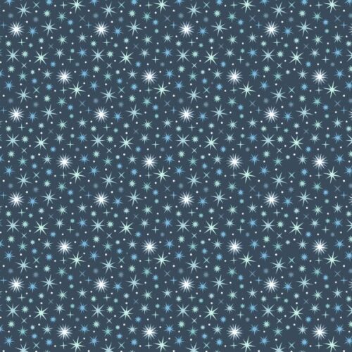 A948C Twinkling Stars on Midnight Blue, A Winter's Moon by Lewis & Irene