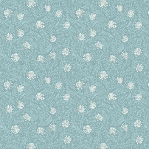 A950B Frosty Ice on Light Iced Aqua, A Winter's Moon by Lewis & Irene