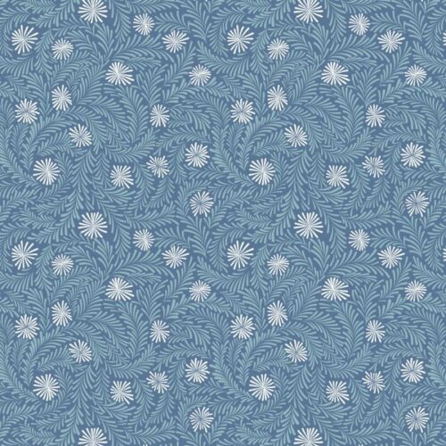 A950C Frosty Ice on Mid Blue, A Winter's Moon by Lewis & Irene