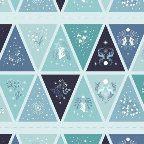 A960 Bunting Panel, A Winter's Moon by Lewis & Irene