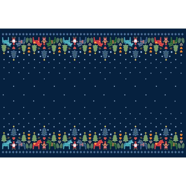 CE54 Tomten's Folklore Christmas Double Edge Border Panel