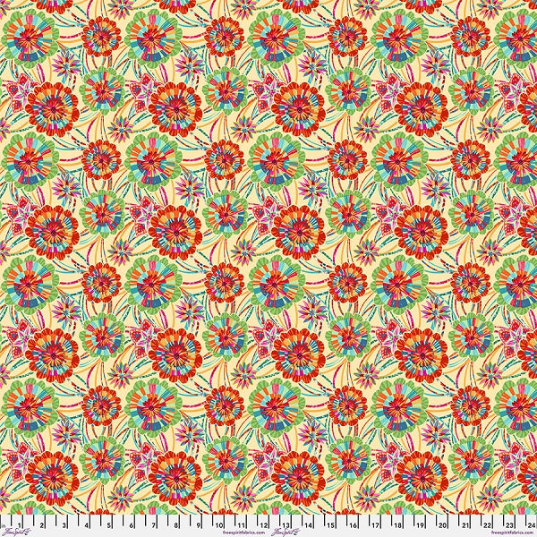 PWOB117.CREAM SM Rosettes, Festival by Odile Bailloeul