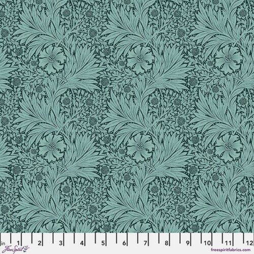 PWWM006.TEAL Marigold, Bedford Park by Morris & Co.
